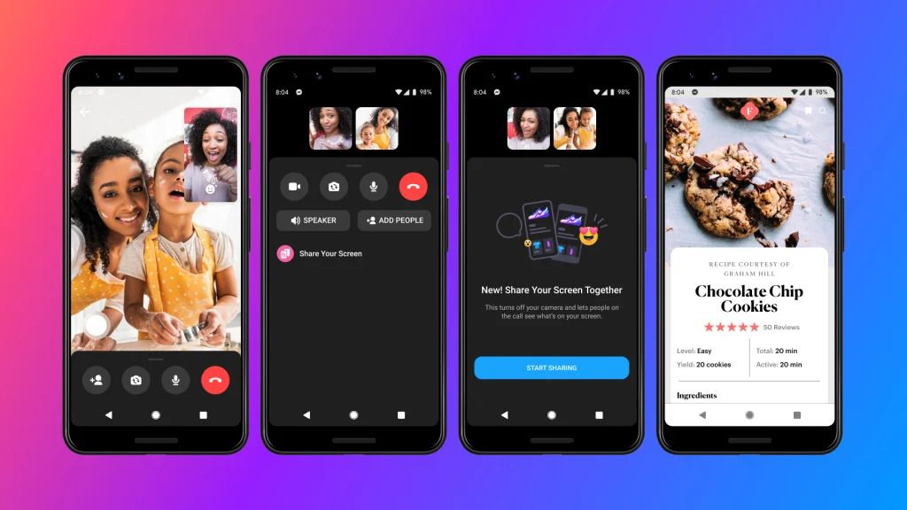 Facebook Lance Le Partage D cran Dans L application Messenger Mobile 