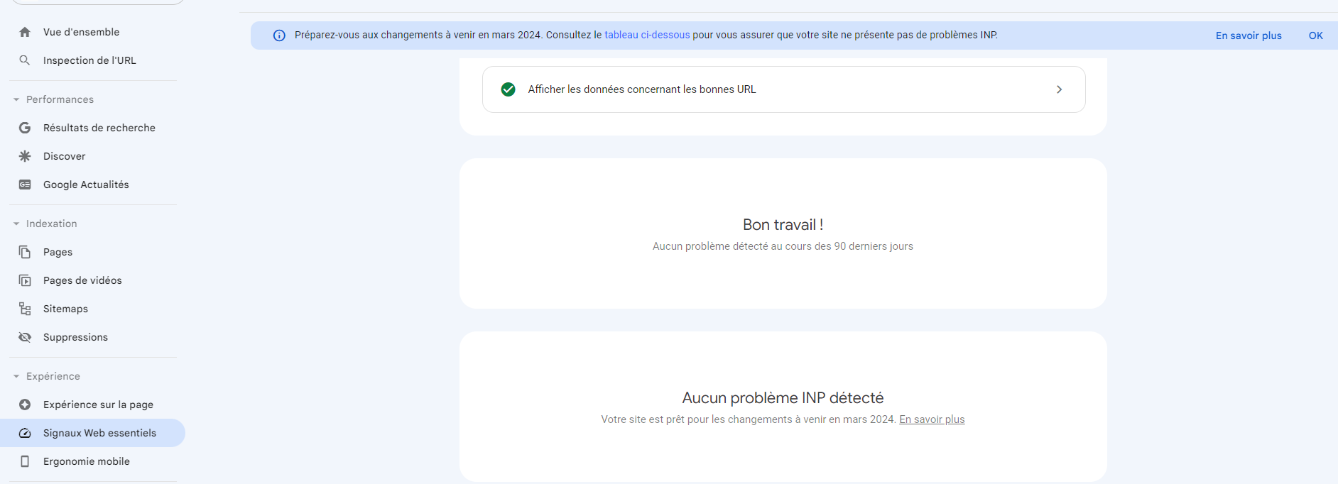 inp search console juin 2023