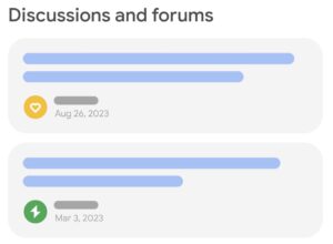 Test Google : les messages des forums dominent les SERP