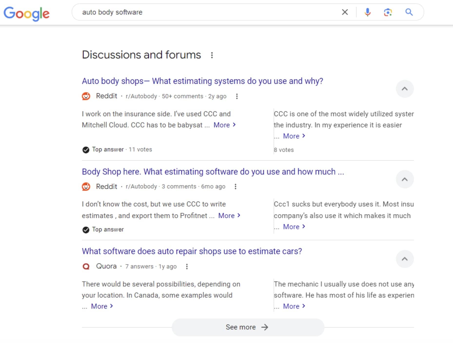 serp discussions et forums